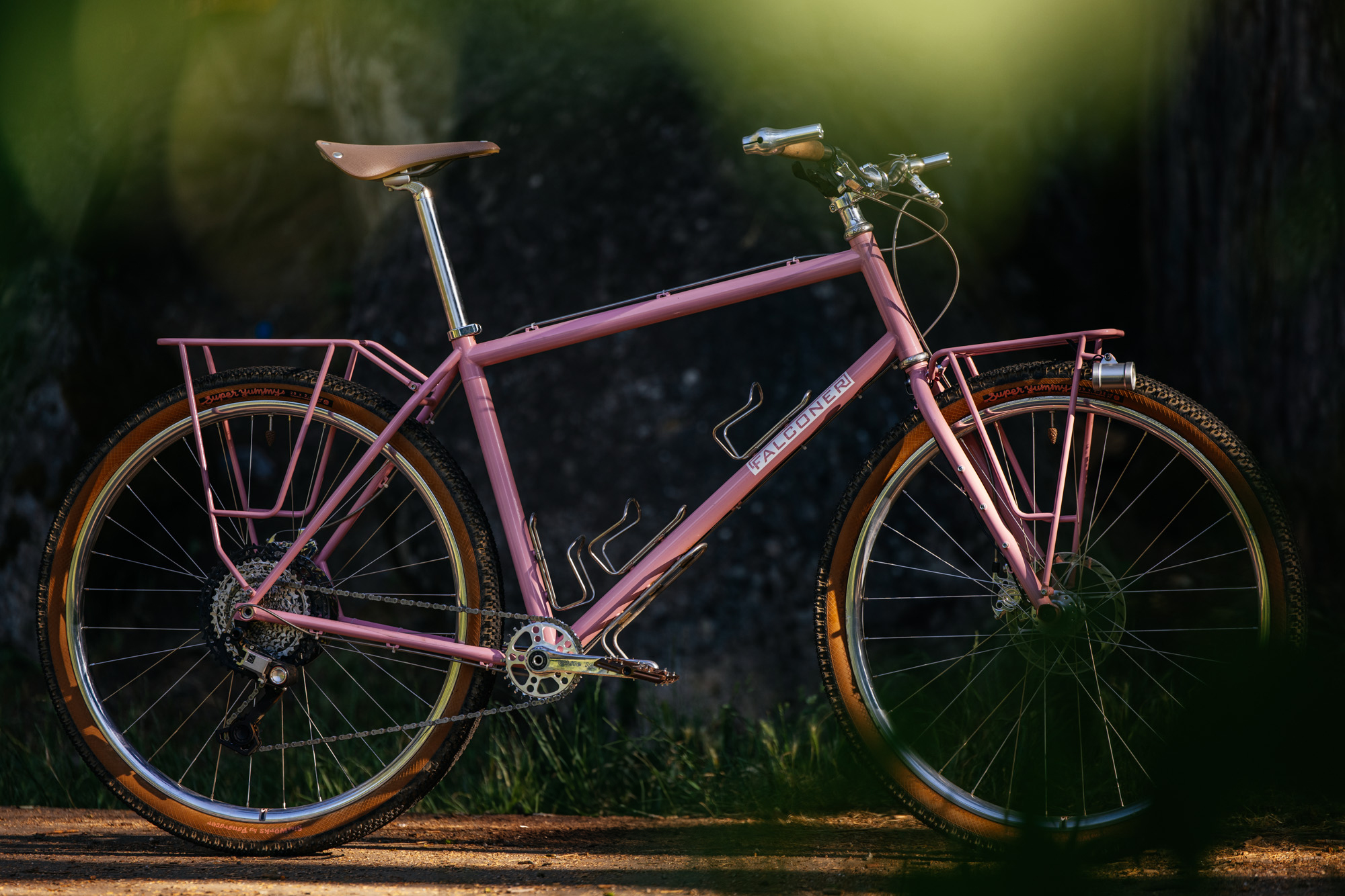 Jay From You Bet! Bike Shop's Falconer Cycles Touring Bike is Pretty in Pink
