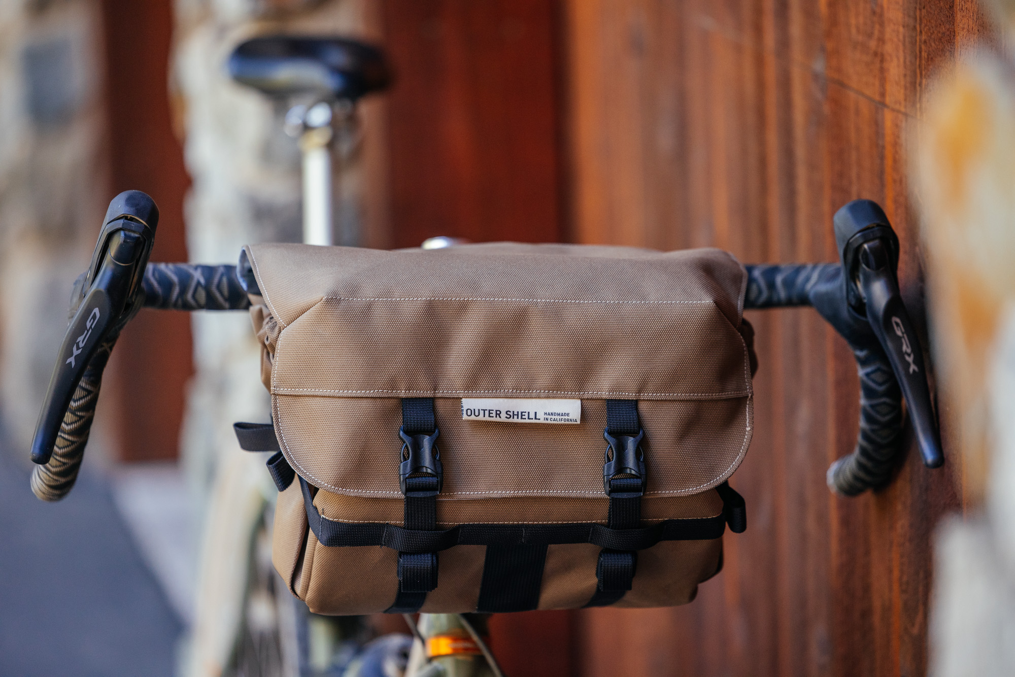 The Outer Shell Mega Bar Bag is a Rack and Bag in One