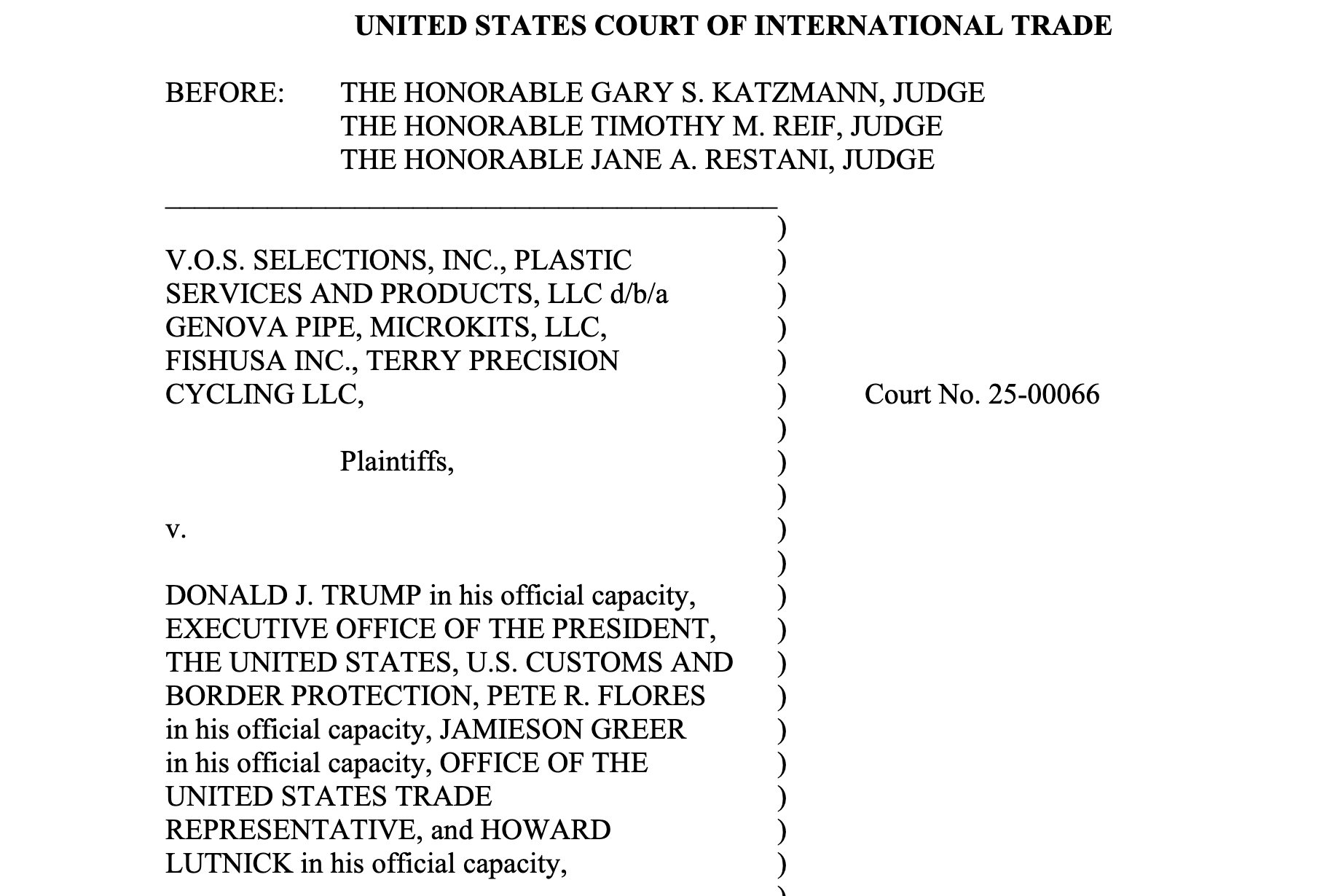 Us Court Blocks Tariffs and Was Spurred by a Cycling Brand
